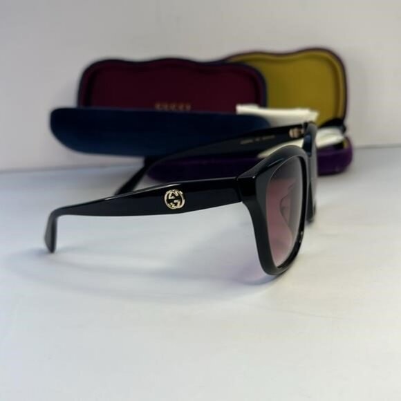 New Authentic GUCCI  Acetate Sunglasses GG0800SA Black - Picture 6 of 12